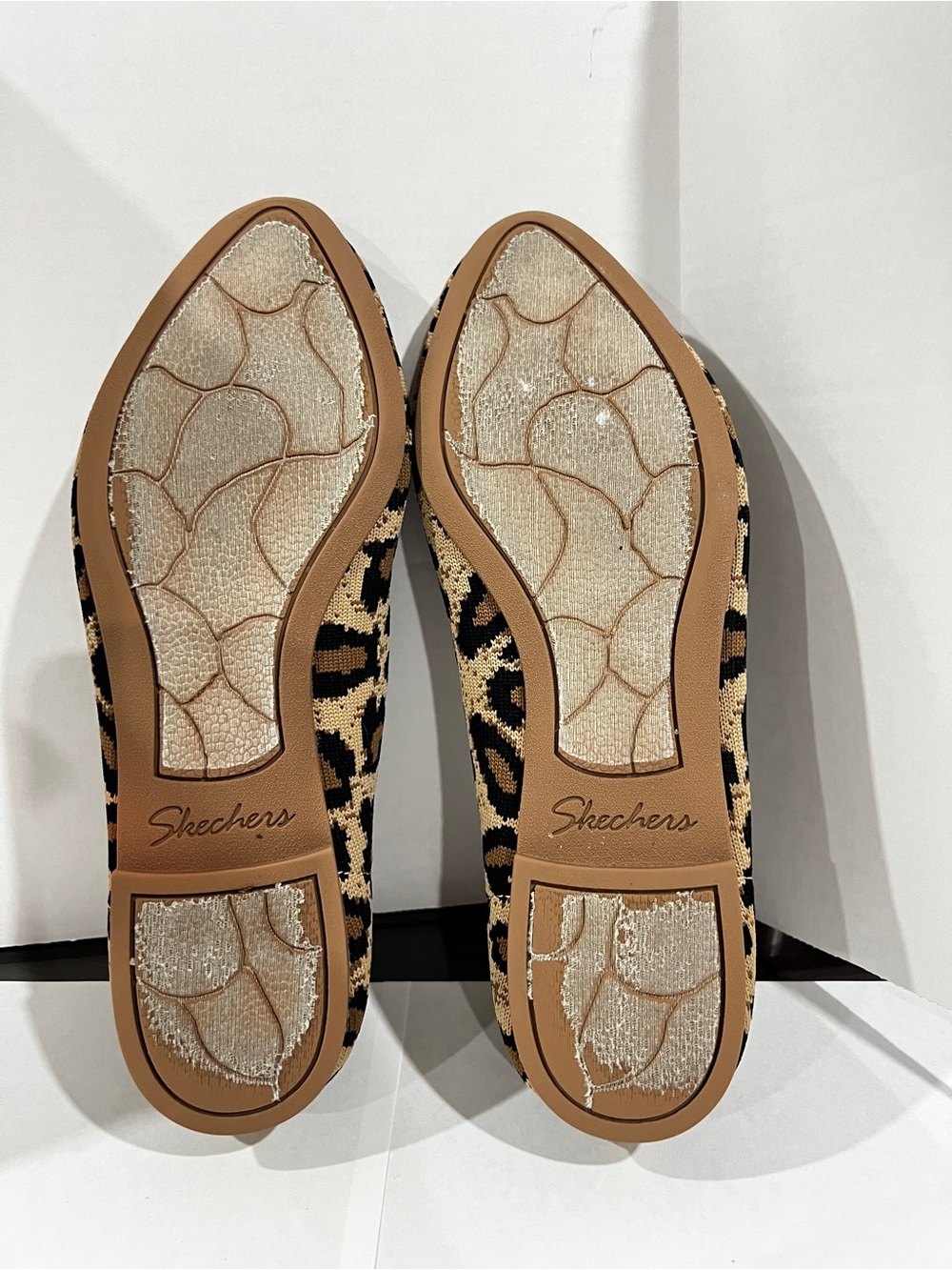 Skechers Animal Print Washable Knit Slip-On Cleo Claw-Some Flat Shoes Size 8 - Picture 12 of 12